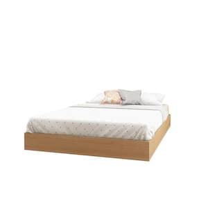 Fiji Natural Maple Full Size Platform Bed with Slats
