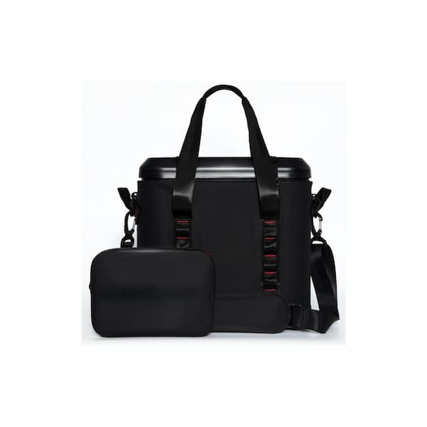 Misopily 16 qt. Can Insulated Magnetic Soft-Sided Cooler with Dry Bag Zipperless Quick Access for Beach Camping Kayak