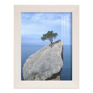 Grooved 6 in. x 8 in. White Picture Frame