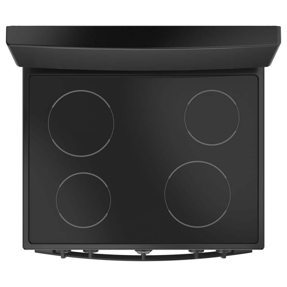 Black 30" Free-Standing Electric Range with Self-Cleaning Oven