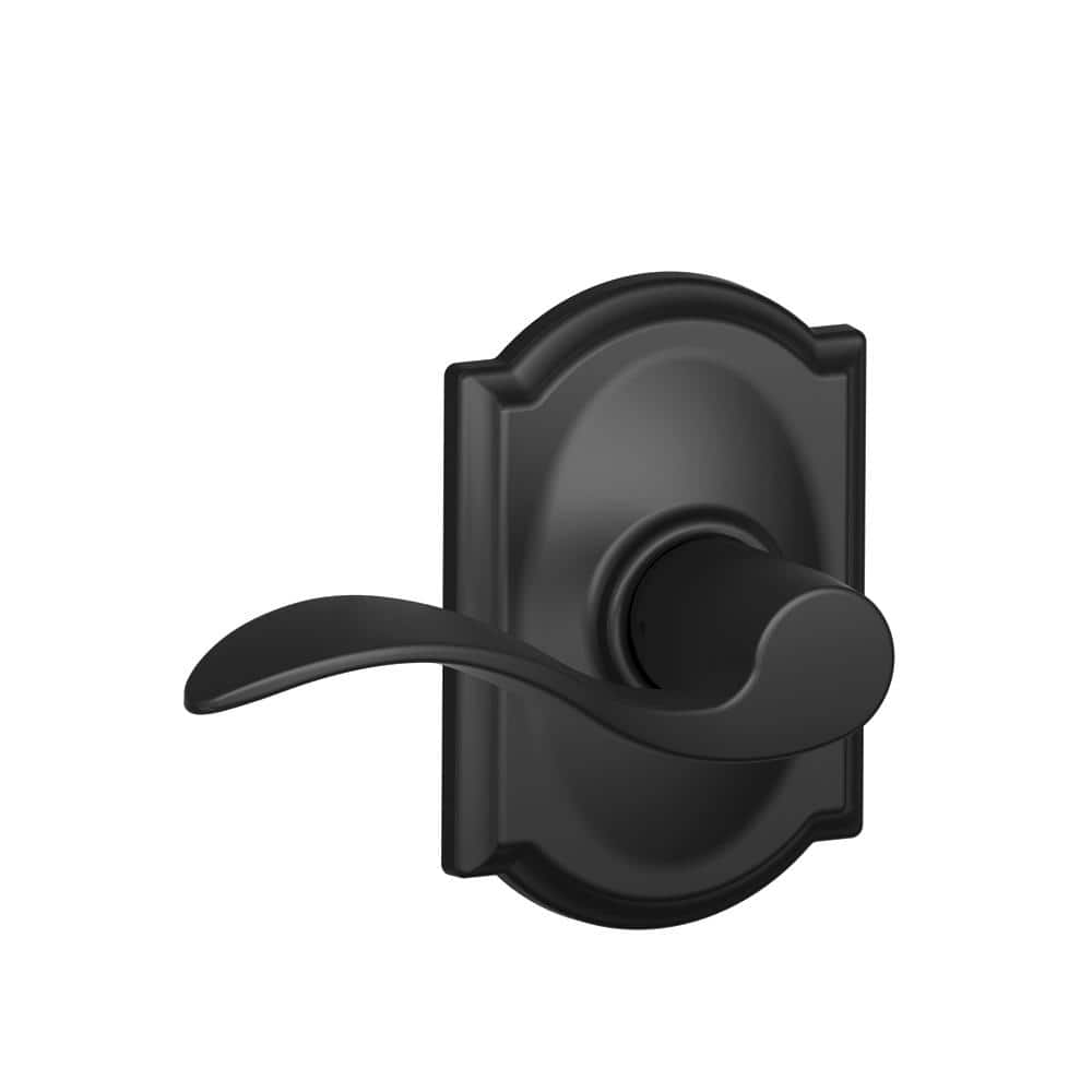 Accent Matte Black Passage Hall/Closet Door Handle with Camelot Trim price history on PriceWatchPro