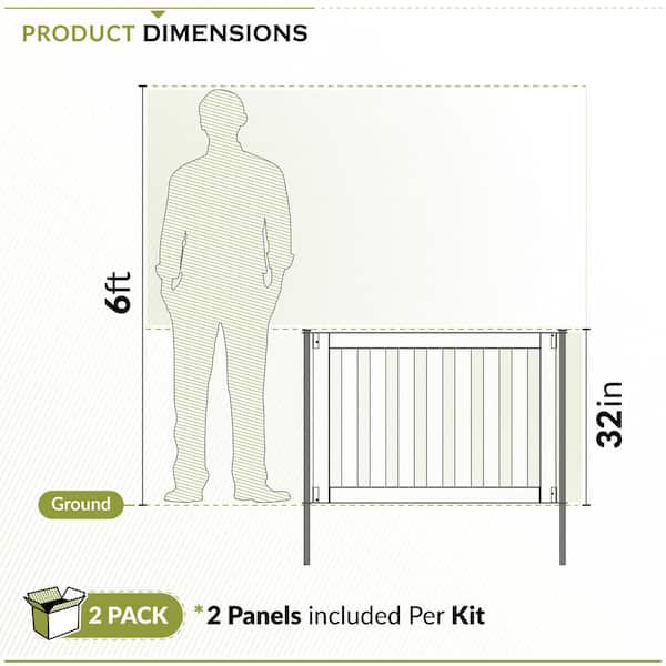 ディフェンバキア　sp リビングサイズ！ Zippity Outdoor Products Newberry Dig Free Wood Fence Kit, 48 in