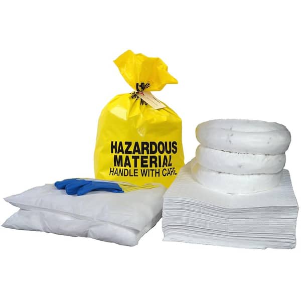 Oil-only absorbent pads for oil-based spills, 15” X 18”, 100 unit.