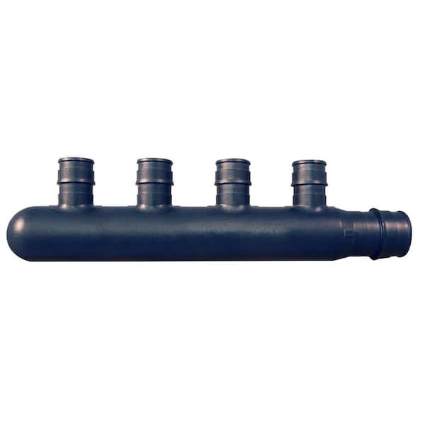 Apollo 3/4 in. Poly-Alloy PEX-A Expansion Barb Inlets x 1/2 PEX-A Expansion Barb 4-Port Closed Manifold