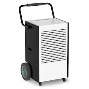 225 pt. 8,000 sq.ft. Bucketless Commercial Dehumidifier in White with Drain Hose, Hard Case Industrial Dehumidifier