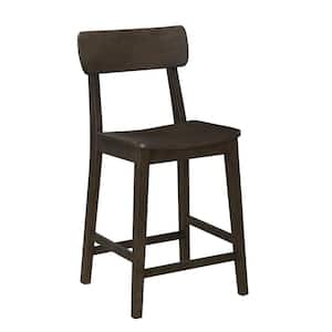 Torino 24 in. Carbonite Finish Wood Counter Stool