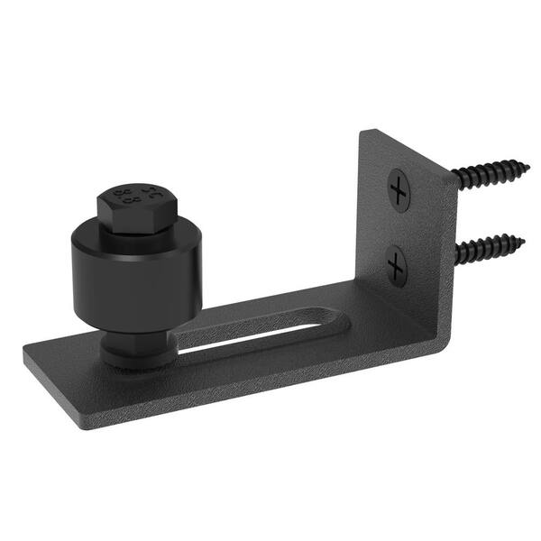 2 Pack Matte Floor Guide Roller Adjustable Wall Mount Carbon Steel Flat Bottom 