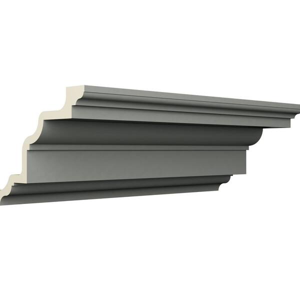 Ekena Millwork Ethan 9.625 in. D x 12 in. W x 96 in. L Polyurethane Crown Moulding