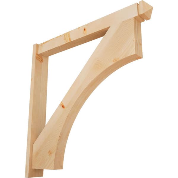 Ekena Millwork 6 in. x 42 in. x 42 in. Westlake Arts and Crafts Smooth Douglas Fir Outlooker