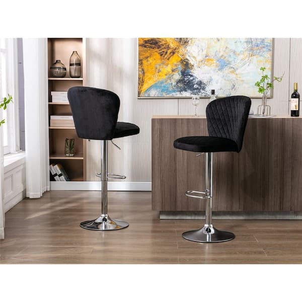 black counter height bar chairs