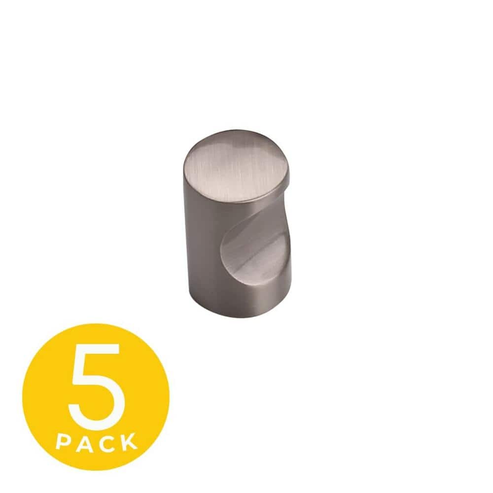 Sapphire Lunar Series 1 in. Modern Satin Nickel Knob (5Pack