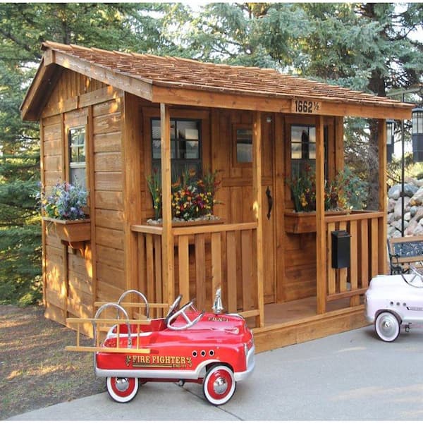 9 ft. x 7 ft. Cozy Cabin Playhouse