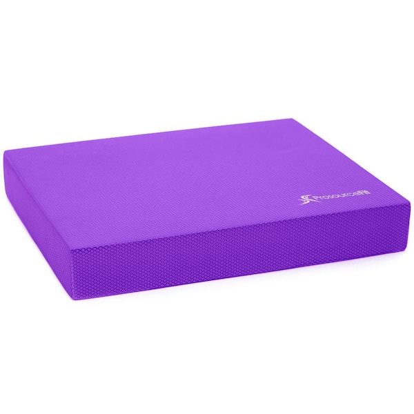 Prosourcefit Exercise Balance Pad - Non-Slip Cushioned Foam Mat & Knee Pad, Blue