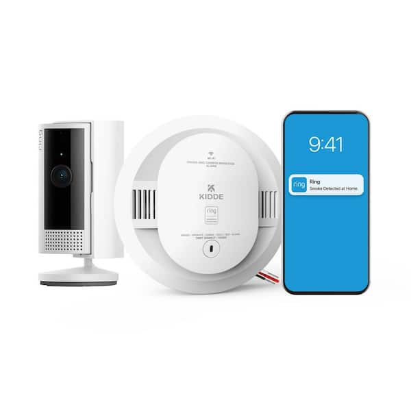 Hardwired Smoke/CO Detector & Indoor Cam (2nd Gen) - Smart Home Bundle
