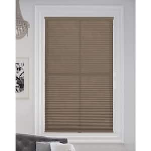 Warm Cocoa Cordless Light Filtering Fabric Cellular Shade 9/16 in. Single Cell 19 in. W x 48 in. L