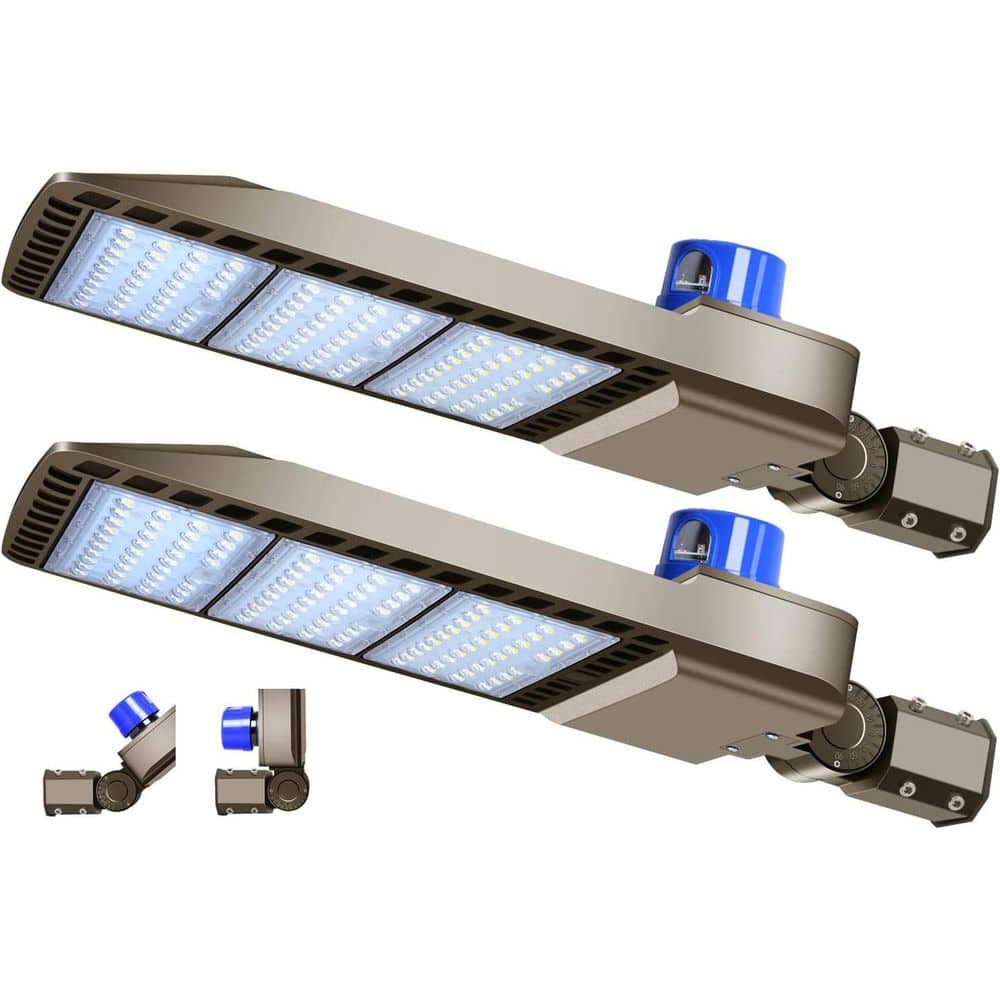 300W 36000 Lumen 5000K LED Parking Lot Light Flood Work Light Slip Fit Mount Dusk-to-Dawn Photocell IP65 2 Pack price history on PriceWatchPro