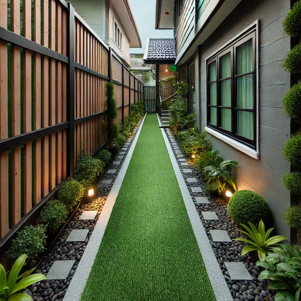 TrafficMaster Mainstream 6 ft. Wide x Cut to Length Emerald Green Artificial Grass Turf LHDTRFRMGRE6100