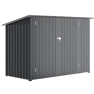 7 ft. W x 3 ft. D Outdoor Storage Metal Shed Lean to Bike Shed for Multiple Bikes (22.5 sq. ft.)