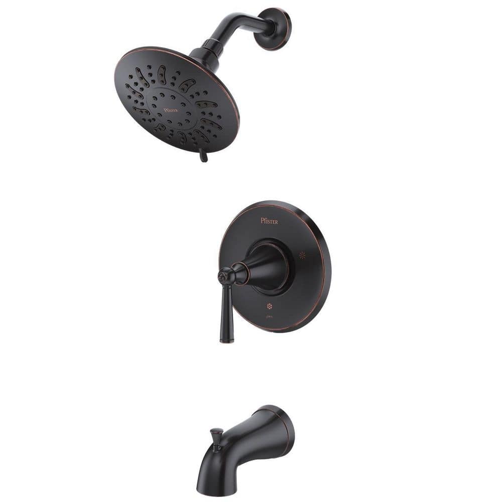 Saxton Single Handle Tub and Shower Trim in Tuscan Bronze Valve Not Included price history on PriceWatchPro