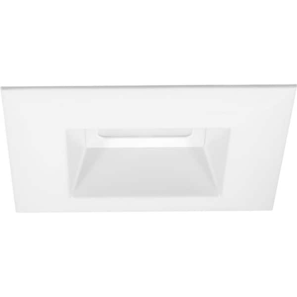 Retrofit Square 5 in. White Integrated LED Recessed Trim
