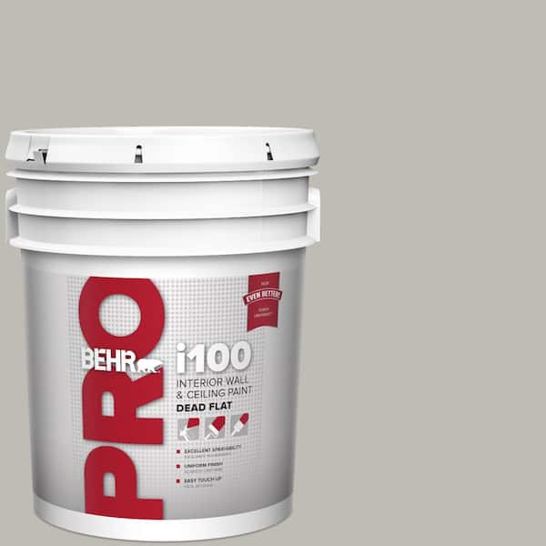 BEHR PRO 5 gal. #MQ6-23 Pumice Dead Flat Interior Paint