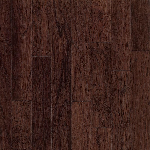 Bruce Take Home Sample - Town Hall Exotics Hickory Molasses Engineered Hardwood Flooring - 5 in. x 7 in.
