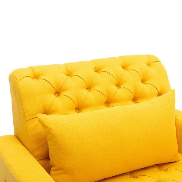 Modern Yellow Leather Chaise Lounge edu.svet.gob.gt