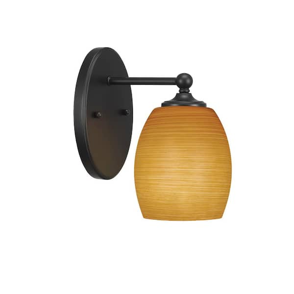 Unbranded Royale 1-Light Matte Black Wall Sconce