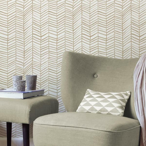 Cat Coquillette Herringbone Peel and Stick Wallpaper (Covers 28.18 sq. ft.)