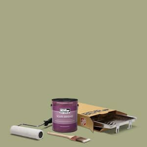 1 gal. #S370-4 Rejuvenation Extra Durable Eggshell Enamel Interior Paint and 5-Piece Wooster Set All-in-One Project Kit