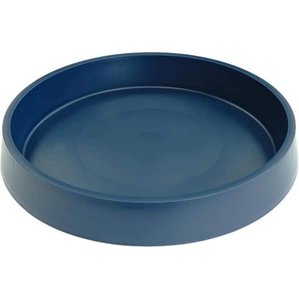 Plant Saucer Tray for Ceramic Plastic Pots, 12 in. Plant Saucers for Indoors, Pot Saucers Trays for Pots Base-Dark Blue
