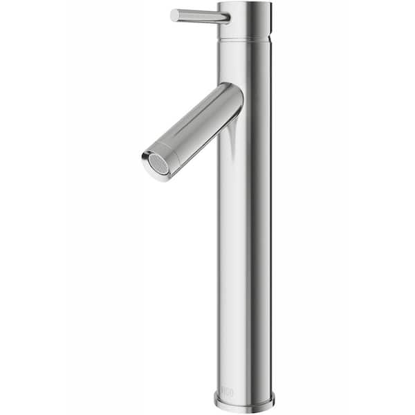 VIGO Grant Single Handle Single-Hole Bathroom Vessel Faucet in Brushed Nickel