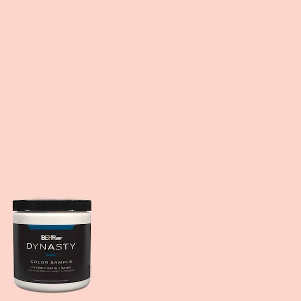 BEHR DYNASTY 8 oz. #190A-2 Coral Mantle Satin Enamel Stain-Blocking Interior/Exterior Paint & Primer Sample