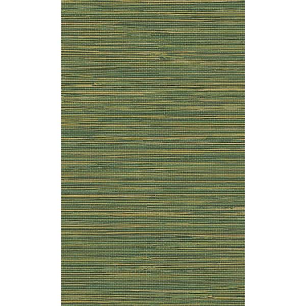 Walls Republic Grasscloth Style Green and Yellow Non-Woven Paste the Wall Textured Wallpaper 57 sq. ft.