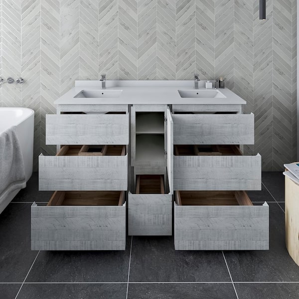 1901-48-02 Dark Grey 48 Bathroom Vanity Cabinet and Sink Combo Solid –  Tile Generation