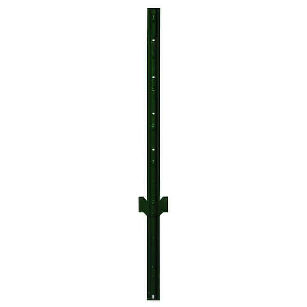 Everbilt 1-1/2 in. x 3-1/2 in. x 4 ft. Steel Metal Fence U-Post