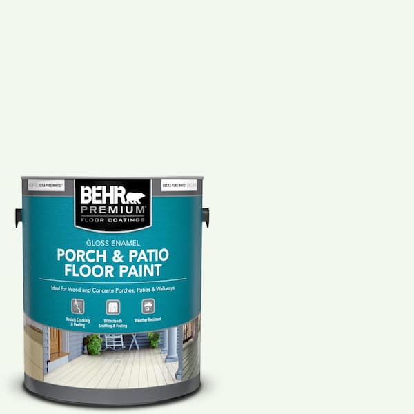BEHR PREMIUM 1 gal. #GR-W05 Unwind Gloss Enamel Interior/Exterior Porch and Patio Floor Paint