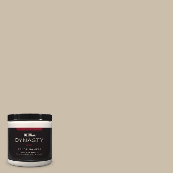 BEHR DYNASTY Home Decorators 8 oz. #HDC-AC-10 Bungalow Beige Matte Stain-Blocking Interior/Exterior Paint & Primer Sample