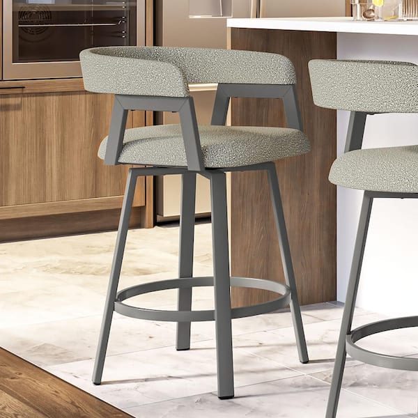 Amisco Caris 25 Light Beige and Grey Boucle Polyester Dark