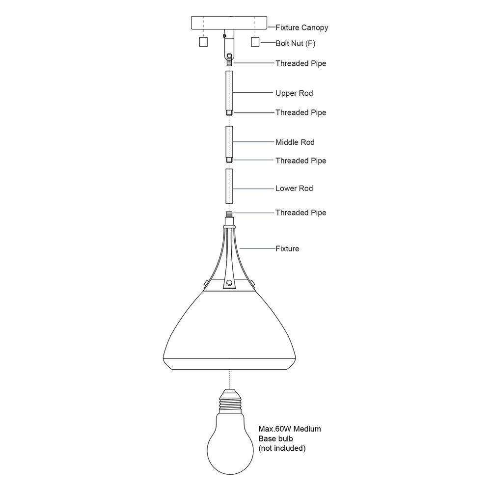 Glossy White Aluminum 10-inch Indoor/Outdoor Pendant Light