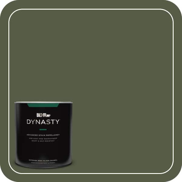 BEHR DYNASTY 1 qt. #420F-7 Forest Ridge Semi-Gloss Enamel Interior Stain-Blocking Paint and Primer
