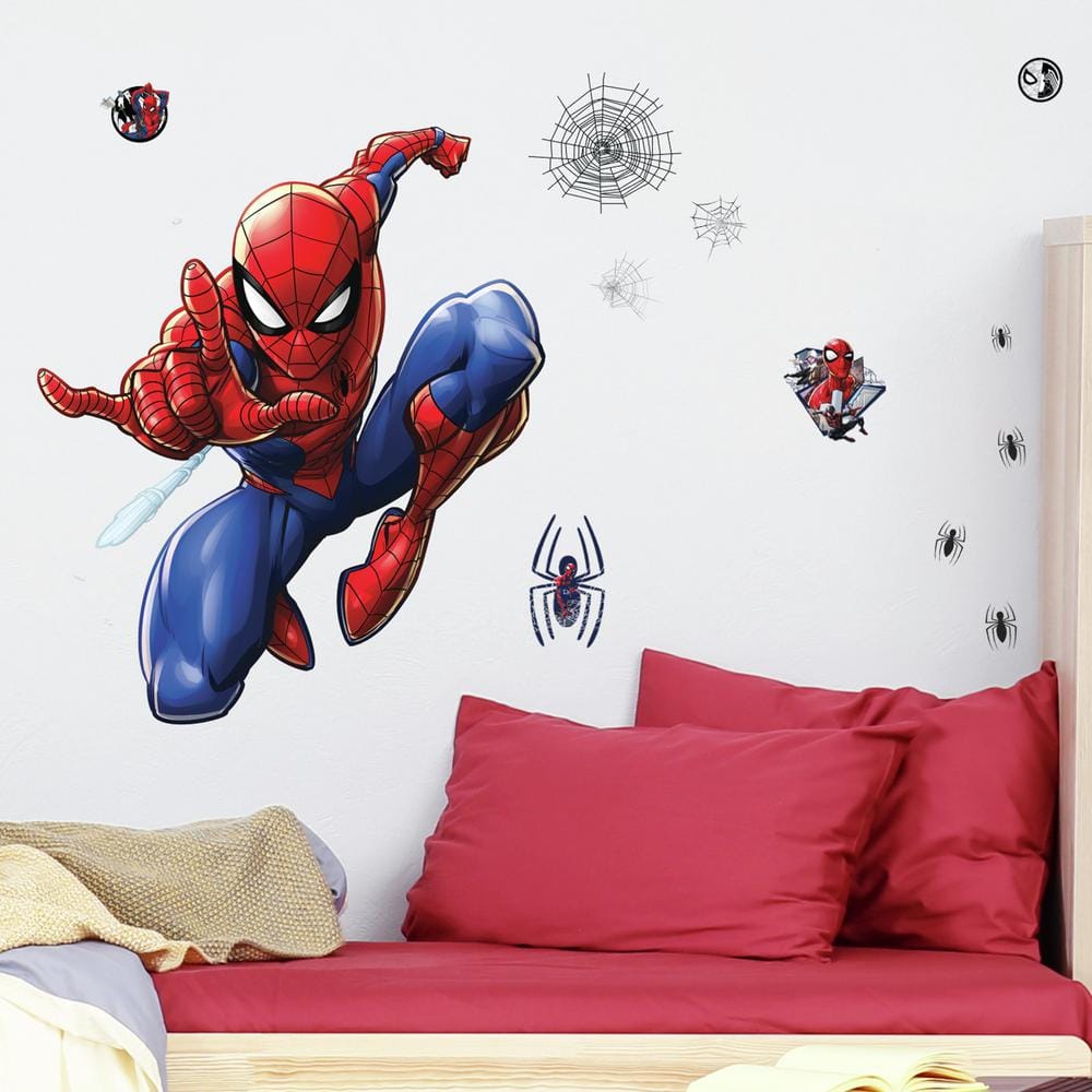 10 X Spiderman Stickers 3”