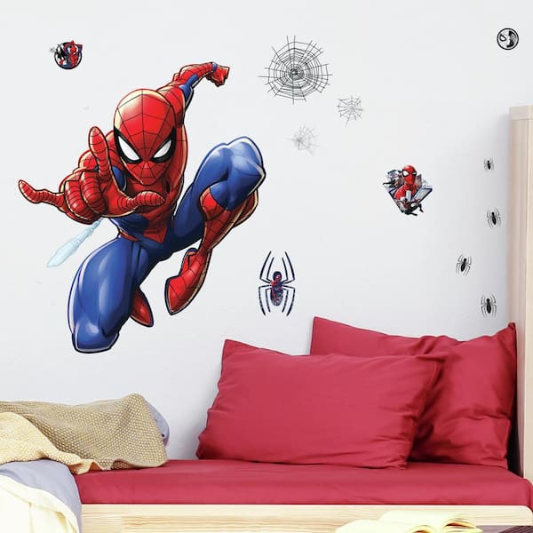 3D effet fenêtre spiderman autocollants muraux décoratifs sticker 64