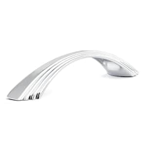 Riverdale Collection 5 1/16 in. (128 mm) Chrome Modern Cabinet Arch Pull