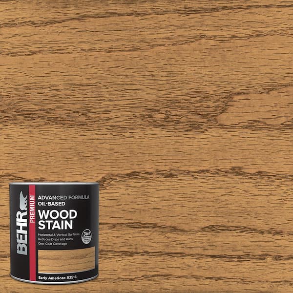 BEHR 1 qt. #TIS-516 Early American Transparent Oil-Based Advanced Formula Interior Wood Stain