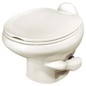 THETFORD Porta Potti 1-Piece 0.07 GPF Single Flush Round Electric Toilet in  White 92306 - The Home Depot
