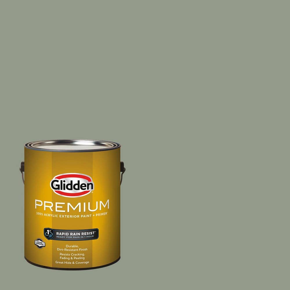 Glidden Premium 1 gal. Green Tea Leaf PPG1128-5 Semi-Gloss