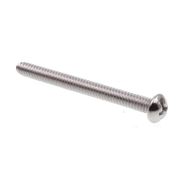 Prime-Line #10-24 x 2 in. Grade 18-8 Stainless Steel Phillips/Slotted Combination Drive Round Head Machine Screws (50-Pack)