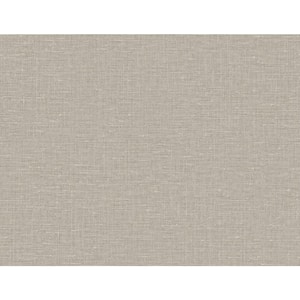 60.75 sq. ft. Taupe Nomi Embossed Vinyl Unpasted Wallpaper Roll