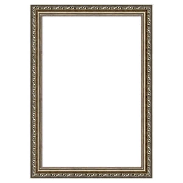 Amanti Art Parisian Silver 14 in. x 20 in. Wood Framed Dry Erase Magnetic Memo Board